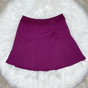 Athleta Wherever Skort Front Tie Magenta Size 6